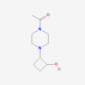 molecular formula C10H18N2O2 B2731540 1-[4-(2-Hydroxycyclobutyl)piperazin-1-yl]ethan-1-one CAS No. 2194216-54-9