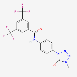 N-(4-(4-methyl-5-oxo-4,5-dihydro-1H-tetrazol-1-yl)phenyl)-3,5-bis(trifluoromethyl)benzamide