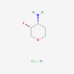 (3R,4R)-rel-3-Fluorotetrahydro-2H-pyran-4-amine hydrochloride