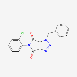 1-benzyl-5-(2-chlorophenyl)-3a,6a-dihydropyrrolo[3,4-d][1,2,3]triazole-4,6(1H,5H)-dione
