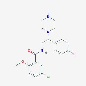 5-chloro-N-(2-(4-fluorophenyl)-2-(4-methylpiperazin-1-yl)ethyl)-2-methoxybenzamide