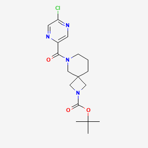 molecular formula C17H23ClN4O3 B2731563 Tert-butyl 8-(5-chloropyrazine-2-carbonyl)-2,8-diazaspiro[3.5]nonane-2-carboxylate CAS No. 2402831-29-0