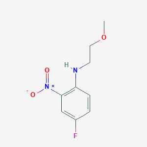 molecular formula C9H11FN2O3 B2731567 4-Fluoro-N-(2-methoxyethyl)-2-nitroaniline CAS No. 1233955-11-7
