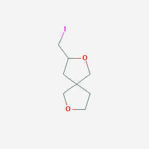 molecular formula C8H13IO2 B2731572 3-(Iodomethyl)-2,7-dioxaspiro[4.4]nonane CAS No. 2060031-01-6