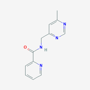 molecular formula C12H12N4O B2731602 N-[(6-methylpyrimidin-4-yl)methyl]pyridine-2-carboxamide CAS No. 2320606-13-9