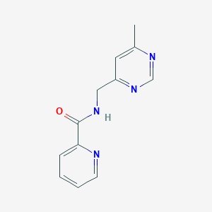 molecular formula C12H12N4O B2731602 N-((6-methylpyrimidin-4-yl)methyl)picolinamide CAS No. 2320606-13-9