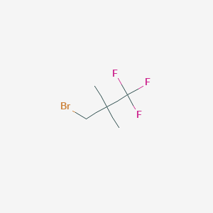 molecular formula C5H8BrF3 B2731604 1-Bromo-2,2-dimethyl-3,3,3-trifluoropropane CAS No. 1447671-73-9