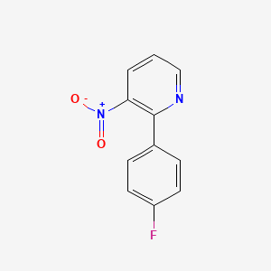molecular formula C11H7FN2O2 B2731644 2-(4-氟苯基)-3-硝基吡啶 CAS No. 168267-36-5