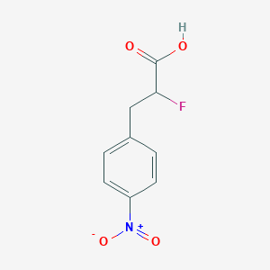 molecular formula C9H8FNO4 B2731652 2-Fluoro-3-(4-nitrophenyl)propanoic acid CAS No. 2460754-55-4