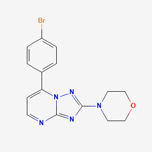 4-[7-(4-Bromophenyl)-[1,2,4]triazolo[1,5-a]pyrimidin-2-yl]morpholine