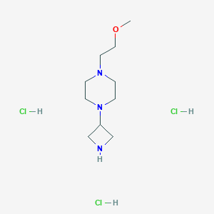 1-(Azetidin-3-yl)-4-(2-methoxyethyl)piperazine;trihydrochloride