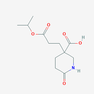 3-(2-Isopropoxycarbonyl-ethyl)-6-oxo-piperidine-3-carboxylic acid