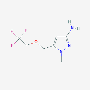 1-methyl-5-[(2,2,2-trifluoroethoxy)methyl]-1H-pyrazol-3-amine
