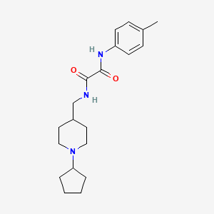 N1-((1-cyclopentylpiperidin-4-yl)methyl)-N2-(p-tolyl)oxalamide