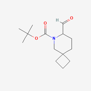 tert-Butyl 7-formyl-6-azaspiro[3.5]nonane-6-carboxylate