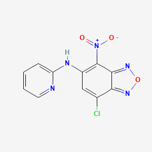 7-chloro-4-nitro-N-(pyridin-2-yl)-2,1,3-benzoxadiazol-5-amine