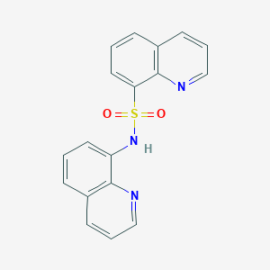 molecular formula C18H13N3O2S B2731741 8-Quinolyl(8-quinolylsulfonyl)amine CAS No. 21640-19-7