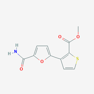 Methyl 3-(5-carbamoylfuran-2-yl)thiophene-2-carboxylate