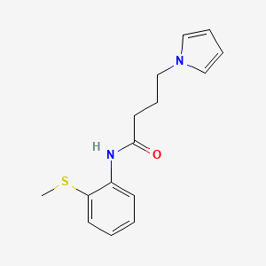 N-(2-(methylthio)phenyl)-4-(1H-pyrrol-1-yl)butanamide