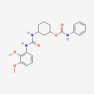 molecular formula C22H27N3O5 B2731786 3-(3-(2,3-Dimethoxyphenyl)ureido)cyclohexyl phenylcarbamate CAS No. 1351615-75-2