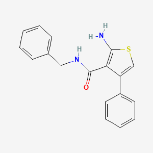 molecular formula C18H16N2OS B2731788 2-amino-N-benzyl-4-phenylthiophene-3-carboxamide CAS No. 588692-46-0