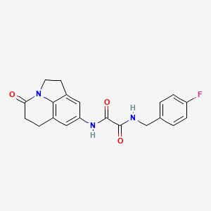 N1-(4-fluorobenzyl)-N2-(4-oxo-2,4,5,6-tetrahydro-1H-pyrrolo[3,2,1-ij]quinolin-8-yl)oxalamide