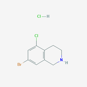 molecular formula C9H10BrCl2N B2731850 7-Bromo-5-chloro-1,2,3,4-tetrahydroisoquinoline hydrochloride CAS No. 2229434-27-7