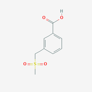 molecular formula C9H10O4S B2731857 3-[(Methylsulfonyl)methyl]benzoic acid CAS No. 261924-94-1
