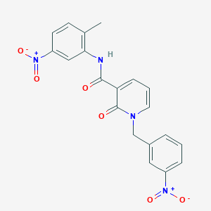 molecular formula C20H16N4O6 B2731879 N-(2-methyl-5-nitrophenyl)-1-(3-nitrobenzyl)-2-oxo-1,2-dihydropyridine-3-carboxamide CAS No. 941904-29-6