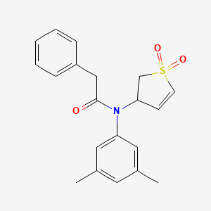 molecular formula C20H21NO3S B2731881 N-(3,5-DIMETHYLPHENYL)-N-(1,1-DIOXIDO-2,3-DIHYDRO-3-THIOPHENYL)-2-PHENYLACETAMIDE CAS No. 863445-89-0