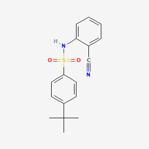 B2731989 4-tert-butyl-N-(2-cyanophenyl)benzenesulfonamide CAS No. 943006-93-7