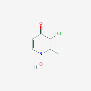 molecular formula C6H6ClNO2 B027320 4-Pyridinol, 3-chloro-2-methyl-, 1-oxide CAS No. 108004-93-9