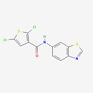 molecular formula C12H6Cl2N2OS2 B2732108 N-(1,3-benzothiazol-6-yl)-2,5-dichlorothiophene-3-carboxamide CAS No. 899988-62-6