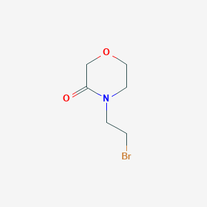 molecular formula C6H10BrNO2 B2732217 4-(2-Bromoethyl)morpholin-3-one CAS No. 1501749-25-2