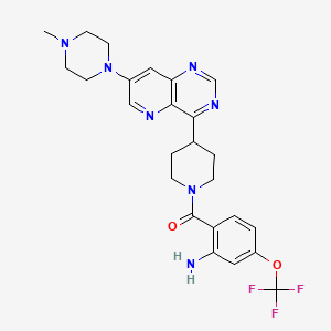 molecular formula C25H28F3N7O2 B2732229 BAY885 