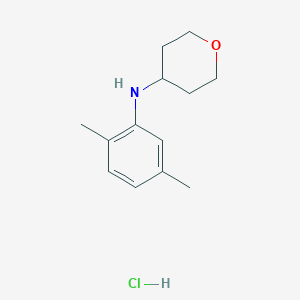 molecular formula C13H20ClNO B2732237 N-(2,5-dimethylphenyl)oxan-4-amine hydrochloride CAS No. 2094618-19-4