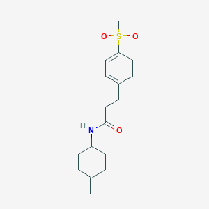 molecular formula C17H23NO3S B2732238 3-(4-methanesulfonylphenyl)-N-(4-methylidenecyclohexyl)propanamide CAS No. 2175979-10-7