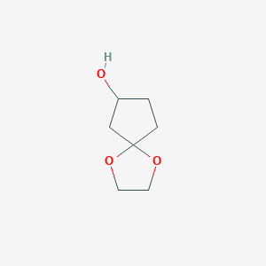 molecular formula C7H12O3 B2732285 1,4-Dioxaspiro[4.4]nonan-7-ol CAS No. 109459-57-6