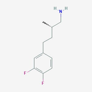 (2S)-4-(3,4-Difluorophenyl)-2-methylbutan-1-amine