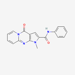 B2732303 1-methyl-4-oxo-N-phenyl-1,4-dihydropyrido[1,2-a]pyrrolo[2,3-d]pyrimidine-2-carboxamide CAS No. 864853-79-2