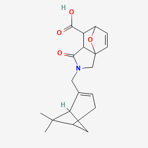 2-[(6,6-Dimethylbicyclo[3.1.1]hept-2-en-2-yl)methyl]-1-oxo-1,2,3,6,7,7a-hexahydro-3a,6-epoxyisoindole-7-carboxylic acid