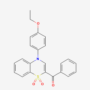 [4-(4-ethoxyphenyl)-1,1-dioxido-4H-1,4-benzothiazin-2-yl](phenyl)methanone