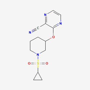 3-((1-(Cyclopropylsulfonyl)piperidin-3-yl)oxy)pyrazine-2-carbonitrile