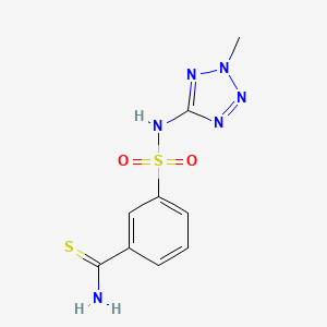 3-[(2-Methyltetrazol-5-yl)sulfamoyl]benzenecarbothioamide