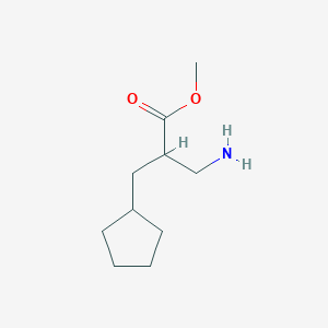 molecular formula C10H19NO2 B2732362 Methyl 3-amino-2-(cyclopentylmethyl)propanoate CAS No. 1247744-05-3