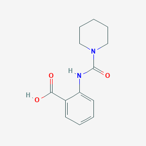 molecular formula C13H16N2O3 B2732402 2-(piperidine-1-carbonylamino)benzoic Acid CAS No. 164653-25-2