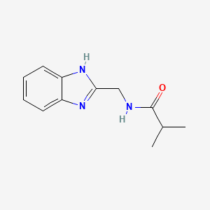 molecular formula C12H15N3O B2732442 N-(1H-1,3-benzodiazol-2-ylmethyl)-2-methylpropanamide CAS No. 500269-41-0