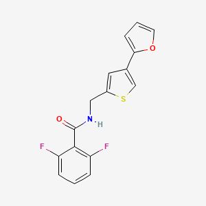 molecular formula C16H11F2NO2S B2732445 2,6-difluoro-N-{[4-(furan-2-yl)thiophen-2-yl]methyl}benzamide CAS No. 2380009-48-1