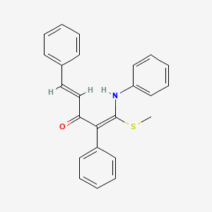 1-Anilino-1-(methylsulfanyl)-2,5-diphenyl-1,4-pentadien-3-one