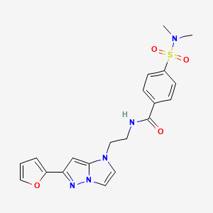 4-(N,N-dimethylsulfamoyl)-N-(2-(6-(furan-2-yl)-1H-imidazo[1,2-b]pyrazol-1-yl)ethyl)benzamide